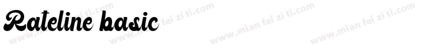Rateline basic字体转换